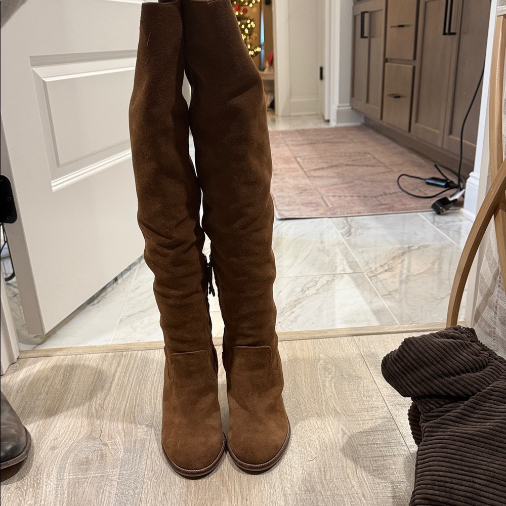 Dolce Vita Tan Over the Knee Boots